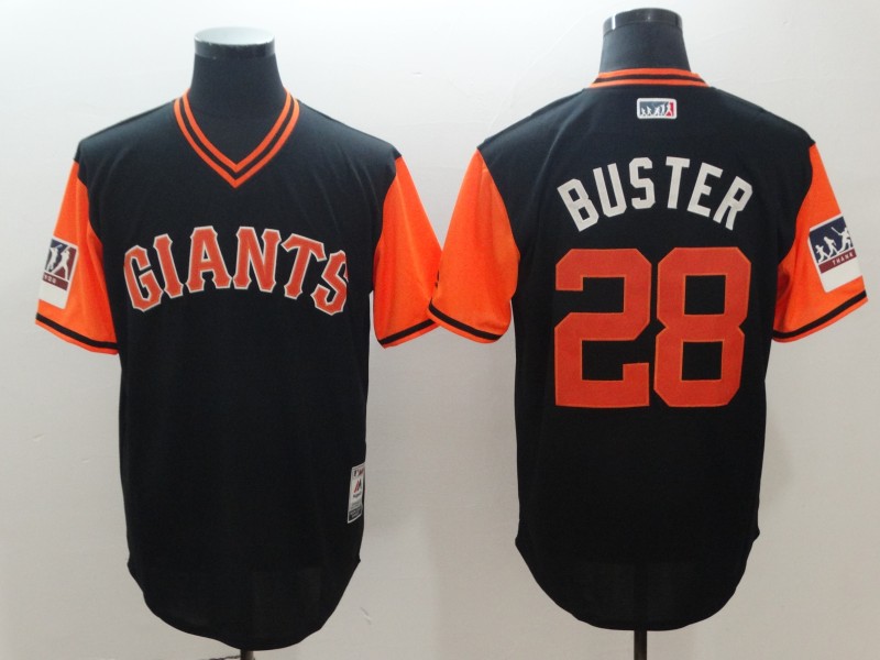 2018 Men San Francisco Giants #28 Buster black New Rush Limited MLB Jerseys->san francisco giants->MLB Jersey